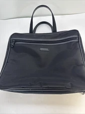 Modella Organizer Makeup Travel Bag XL Black Canvas Multi Pockets