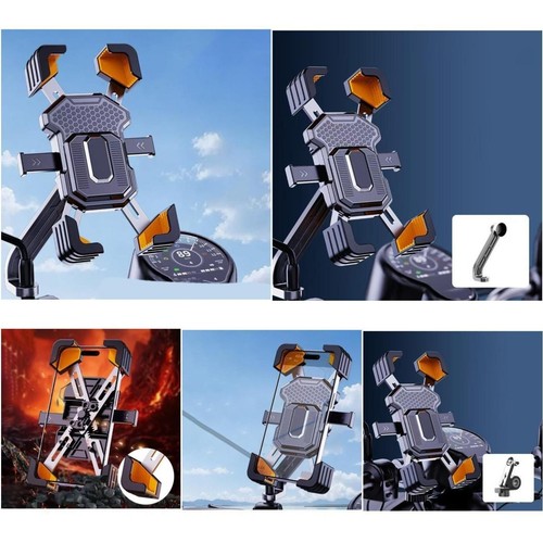 Support téléphone électrique pour vélos et motos avec rotation à 360 degré - Photo 11 sur 14