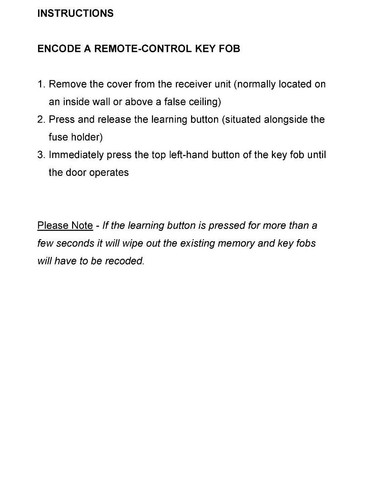 2 X Neco TX4 remote Control for Roller Shutters / Garage Door - 433MHz - Picture 4 of 9
