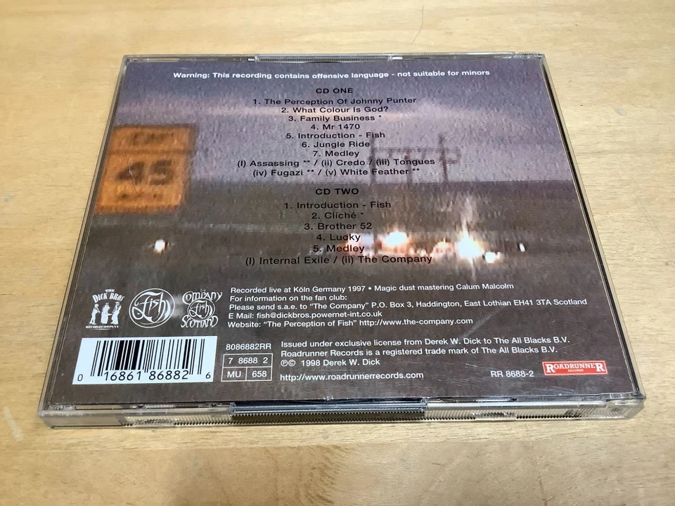 FISH (Marillion) - Tales From The Big Bus 2 CD Live Set (Roadrunner, 1998) - Image 2 of 4