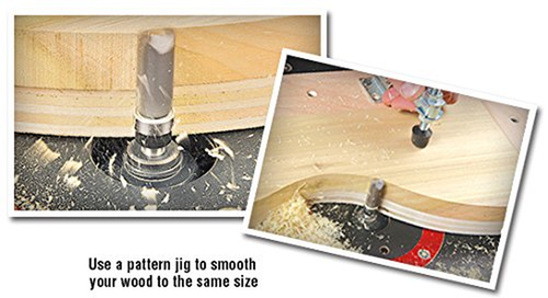 Amana Tool 45460-3US Carbide Tipped Flush Trim Plunge Template up Shear Angle 1/ - Picture 5 of 12
