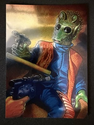 1996 Topps Star Wars: Finest Chromium Series 1 - Greedo - #64 - NM