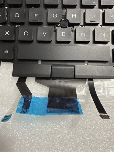 New Dell Latitude 5400 5401 US English Backlit Keyboard Dual Point - Afbeelding 5 van 7