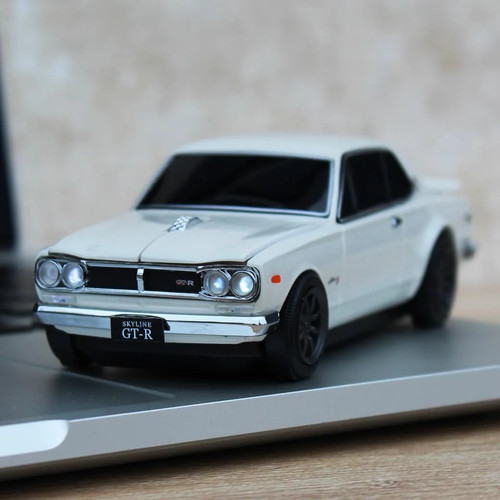 Nissan Skyline 2000 GTR White Wireless Mouse Limited Edition Brand New Japan - Picture 8 of 17