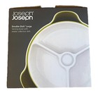 Joseph Joseph Double Serving Dish Large 3 Sections White Grey