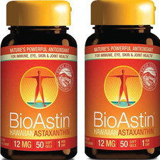 Nutrex BioAstin, Hawaiian Astaxanthin, 12 mg (2) 50ct bottles FREE SHIPPING
