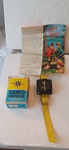 Rara bussola da polso vintage SUUNTO Funzionante - Picture 2 of 12