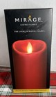 ☆LOOK☆ ~Mirage Wax Flameless 7”Pillar Candle Red Color With Timer ⏲️~ ☆-708