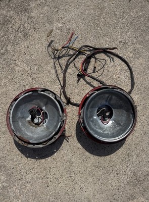 Vintage Jeep Willys Headlight Buckets Bucket Lights