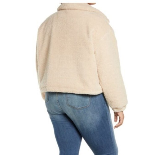 BP. Chaqueta de bombardero de piel de oveja sintética de neón para mujer en beige quemado pequeña precio de venta sugerido por el fabricante 59 USD - Imagen 3 de 8