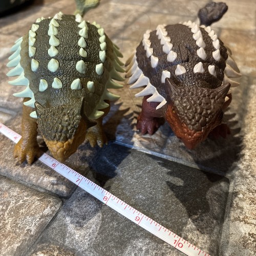 2 Jurassic World Jurassic Park III Collectors Dinosaur Figure Ankylosaurus Rare - Bild 6 von 6