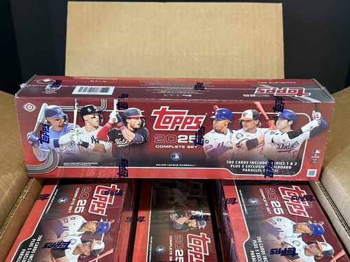 LOT OF 12 2025 TOPPS SERIES 1 & 2 BASEBALL SEALED 700 CARD HOBBY SET BOX