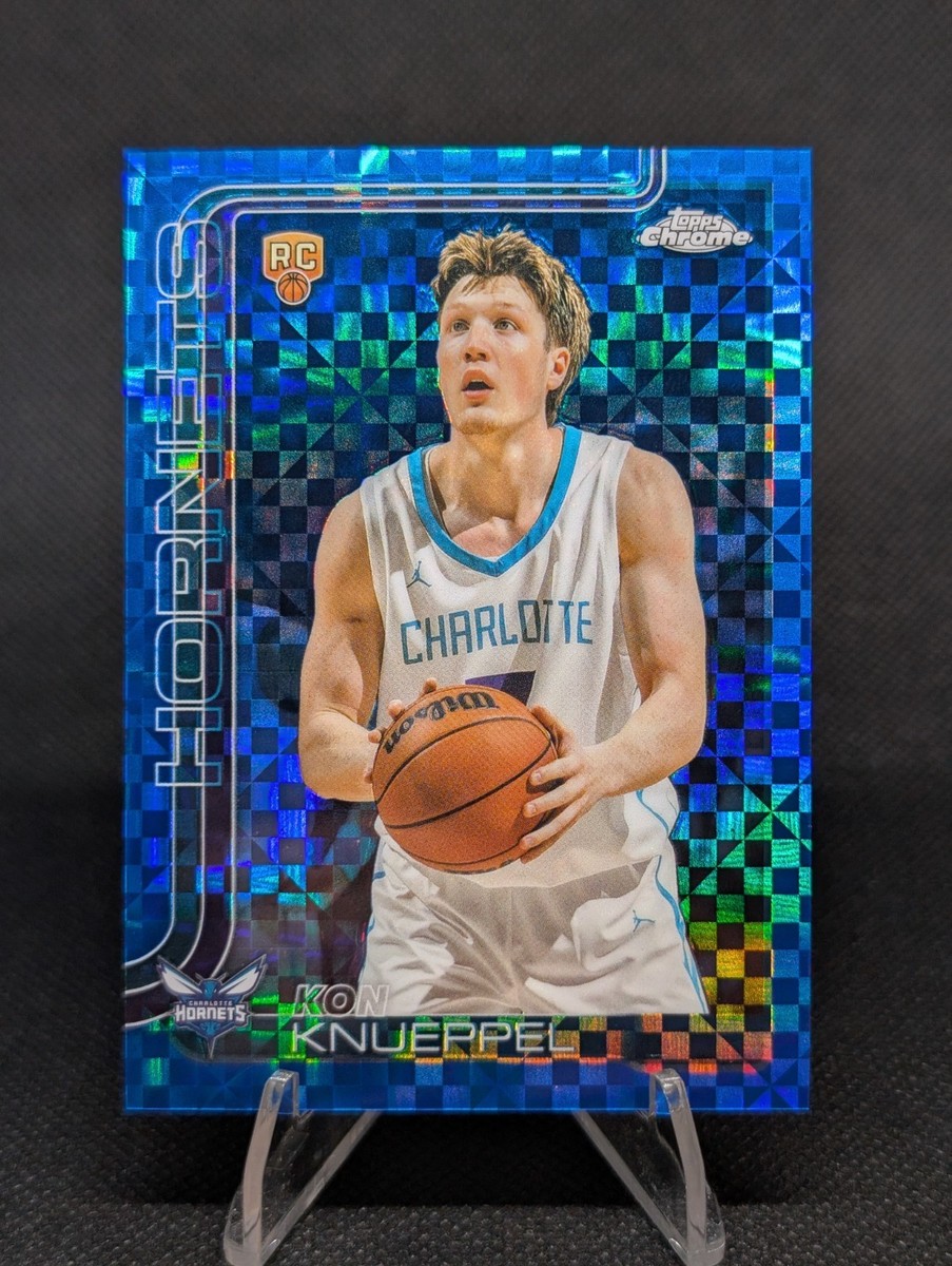 2025-26 Topps Chrome Kon Knueppel RC SSP Blue X-Fractor #254