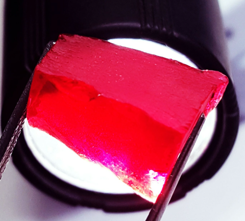 Natural Red Ruby Rough 17.35 Ct Loose Gemstone With Certificate - Picture 1 of 6