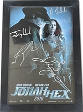 Jonah Hex Signed Cast Autographed 11X17 Poster Josh Brolin Megan Fox JSA AQ10590