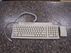 Vintage Apple Keyboard II M0487 Macintosh dla komputerów Mac IIgs z myszką G5431 i kablami