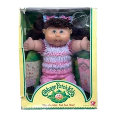 VTG Cabbage Patch Kids Doll 2004 Carmen Athena Brown Hair Blue Eye New in Box