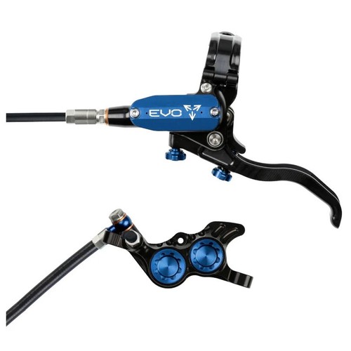 Hope Tech 4 Evo GR4 MTB Fahrrad hydraulische Scheibenbremse hinten & Hebel schwarz/blau