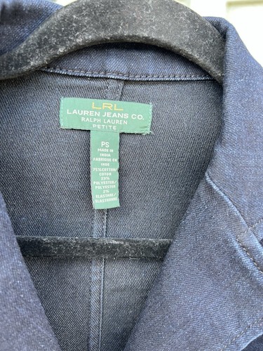 Ralph Lauren Women’s Denim Blazer Petite Small - Picture 3 of 8