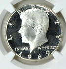 1969-S NGC PF68 Star Kennedy 40% Silver Proof Half Bright 50C PQ Gem Beauty