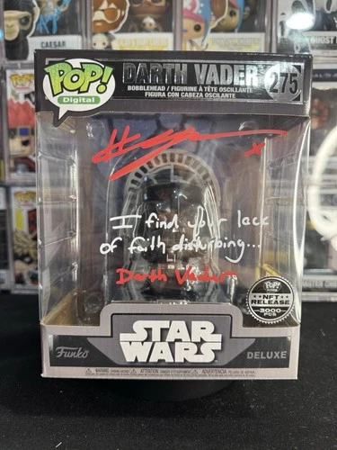 Darth Vader (3,000 LE PC) Funko POP! Autographed/Quoted #275 Star Wars