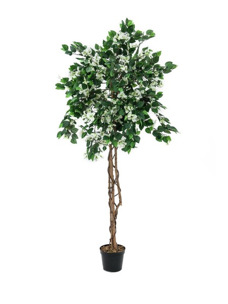Artplants KüNstliche Bougainvillea, 1000 BläTter, Weiß, 150Cm-image