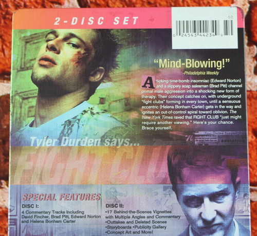 Fight Club 2-Disc Set DVD Steelbook - Foto 4 di 6