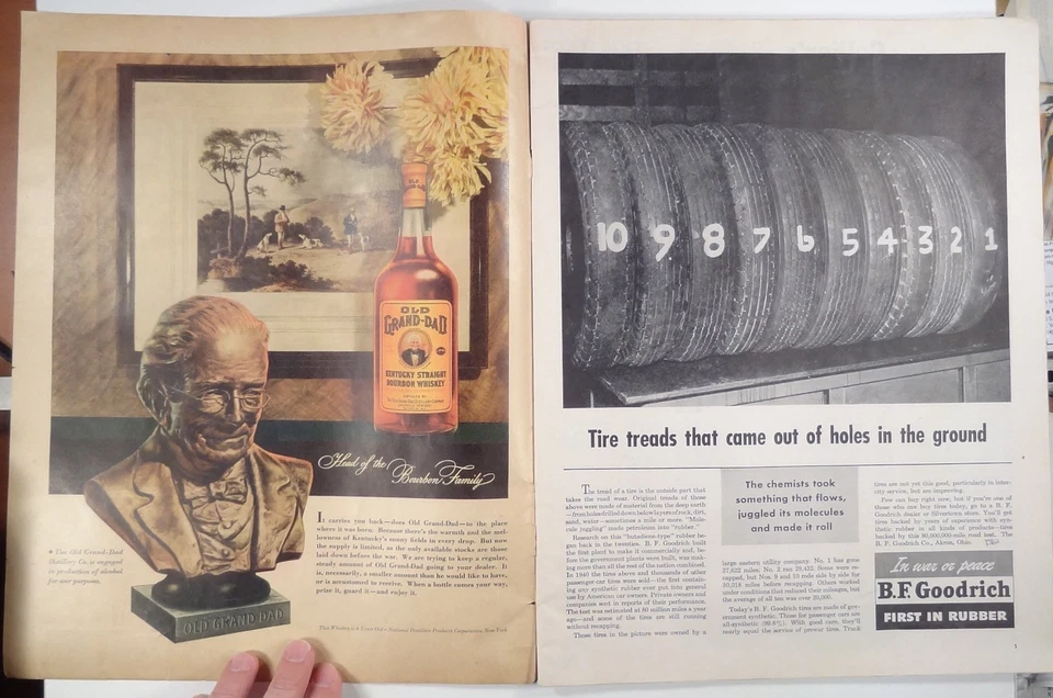 1944 Feb 19 COLLIER'S Valentines COMPLETE w/Coca-Cola ad WORLD WAR II BLATZ BEER - Image 4 of 4