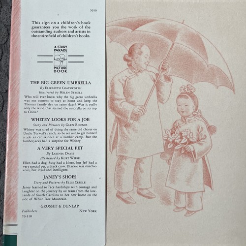 BIG GREEN UMBRELLA, THE, A Story Parade Picture Book Hardcover 1944 - Imagen 2 de 6