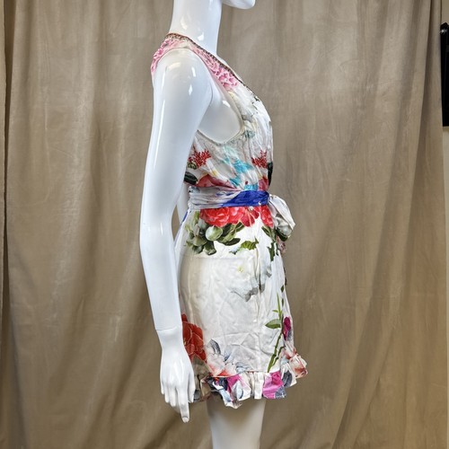 Neu mit Etikett Camilla Playsuit-Kleid 100 % Seide "Memories of a Garden" Rüschensaum Größe XS - Bild 12 von 22
