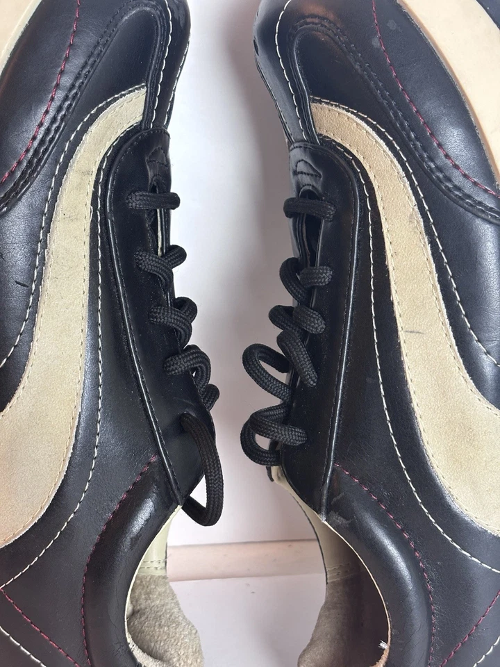90s Vintage L.E.I. Black Chunky Grunge Oxford Tennis Shoes Women's 9 Ladies - Image 3 of 4