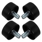  4 Pcs Window Curtain Rod End Cap Treatment Finials Caps Black Ends Decorative