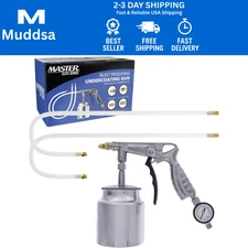 Air Rust Proofing Undercoating Gun, Gauge, Cup, 22" Wands, Spray Truck Bed Liner