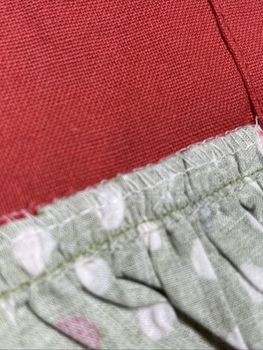 VTG Christmas Tree Pier 1 Imports Tea Towel Cotton Red Green Polkadot Dish Towel - Picture 8 of 10