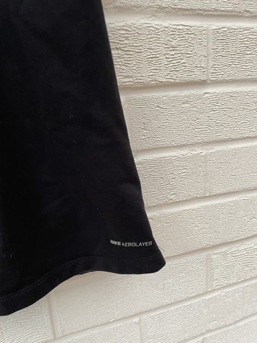 Nike Gilet Mens Xxl 2xl Black Sleeveless Running Gym Quilted Aerolayer Vest - Picture 6 of 8