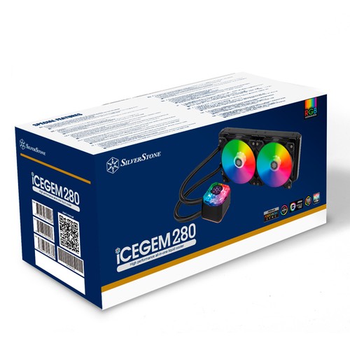 Silverstone IceGem 280 Prozessor Flüssigkeitskühlung Kit 14 cm schwarz - SST-IG280-ARGB - Bild 16 von 17