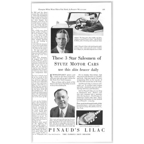 1928 Print Ad Pinaud's Inc Pinaud's Lilac After Shave Skin Bracer Healthy Firm! - Picture 2 of 2