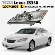 For 2007 2008 2009 Lexus Es350 Hidxenon Headlight W Afs Chrome Left Driver