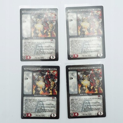 BattleTech CCG Trading Card Game Skirmisher Elemental Point set of 4 cards