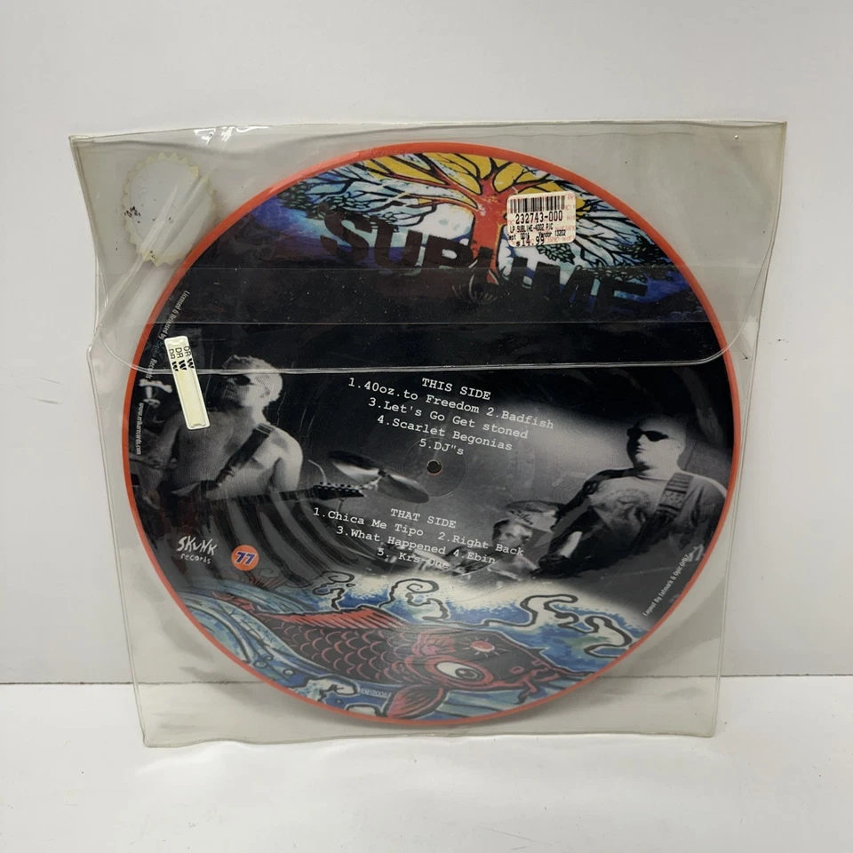 SUBLIME - 40oz. To Freedom - 12" PICTURE DISC LP ORANGE Limited Edition - Image 2 of 4