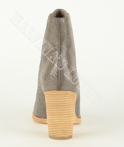 BOTINES MARC BY MARC JACOBS CUERO ARRUGADO TACÓN APILADO talla 38/8 - Imagen 7 de 11