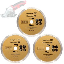 3X Lame De Scie Circulaire Diamant Trennscheibe 85X10 Pour Powerplus / Germania