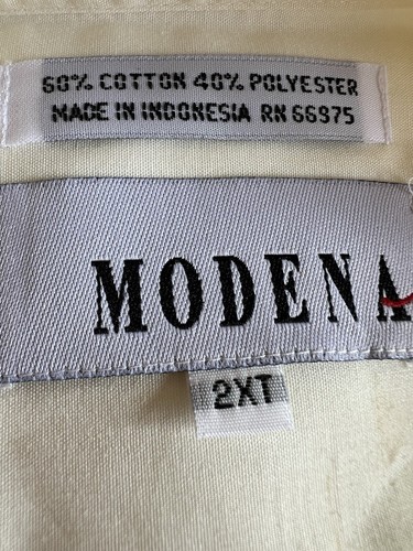 Modena Dress Shirt For Men Size: 2XL Color: Cream . Chinese Collar. - Picture 5 of 5