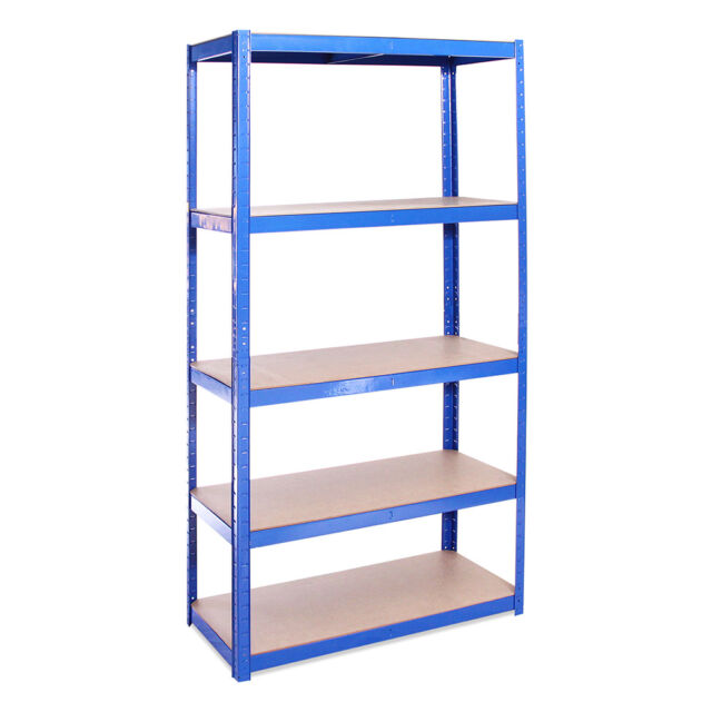 G-Rack Shelving 5 Tier Blue Metal Garage Storage 180 x 90 x 40 G-Rack Shelving 5 Tier Blue Metal Garage Storage 180 x 90 x 40