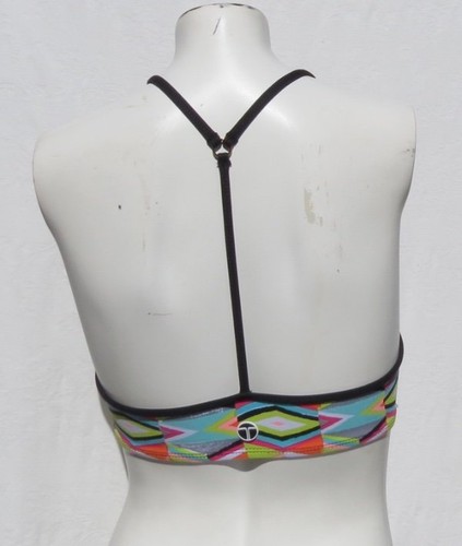 $72 TRINA TURK Recreation USA Print Geo Engineer Y Back Sports Bra Top size XS - Picture 3 of 6