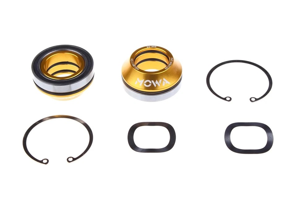 MOWA Road MTB Cycling BB30 Bottom Bracket to Shimano 24mm BB Adapter in Gold - Image 3 of 4