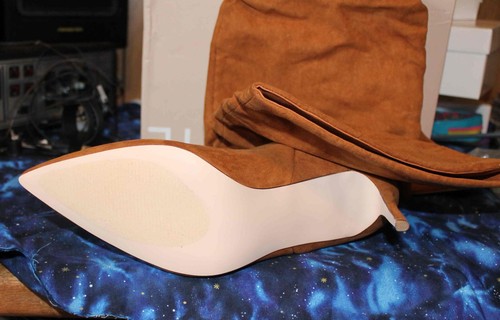 JustFab KHLOY SLOUCH Heel Bootie Size 12 - Picture 3 of 4