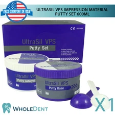 UltraSil VPS Putty Set Dental Impression Material Polyvinyl Hydrophilic 600ml