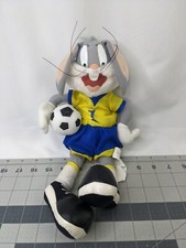 Ace Looney Tunes Bugs Bunny Soccer Plush Player 13 Inch Stuffed Animal Toy
