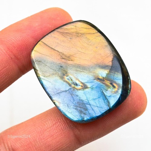 Natural Labradorite Loose Gemstone For Jewelry Supply Cabochon - Picture 15 of 28